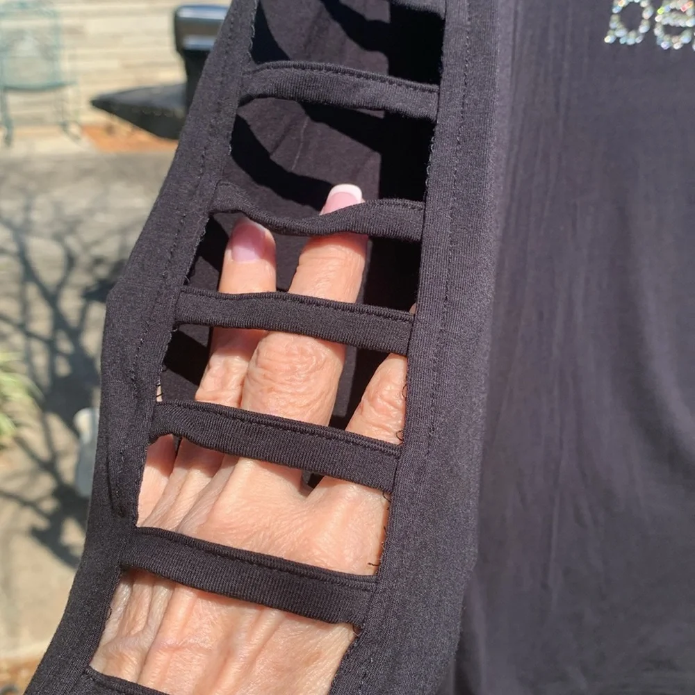 Bebe top with SWAROVSKI crystals - Picture 2 of 8